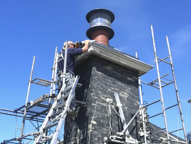 Sturdy chimney crown finished by Newport Beach Chimney Sweep in Newport Beach, CA