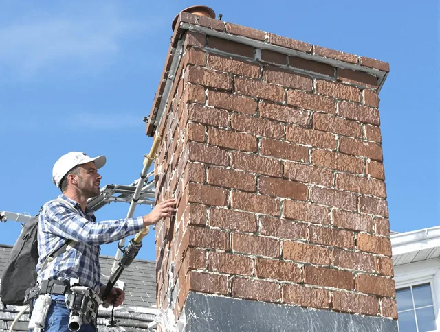 Brickwork for a chimney rebuild by Newport Beach Chimney Sweep in Newport Beach, CA