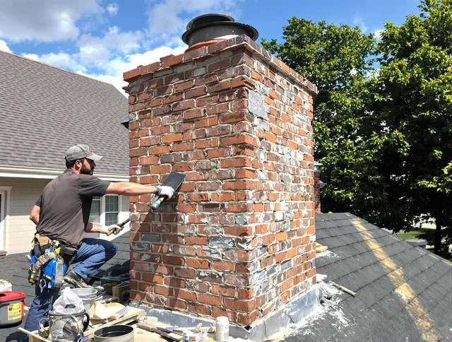 Completed chimney rebuild by Newport Beach Chimney Sweep in Newport Beach, CA