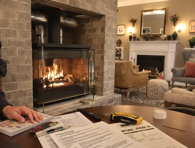 Newport Beach Chimney Sweep verifying fireplace safety measures in Newport Beach, CA
